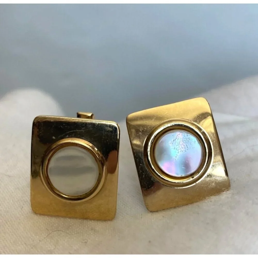Vintage Mens Cufflinks Tie Clips Collar Bar Lot Silver Gold Tone Swank Unbranded